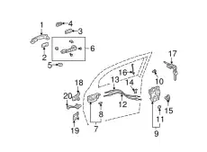 Ручка двери TOYOTA / LEXUS 6921112220B8