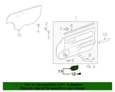 Ручка двери TOYOTA / LEXUS 6927722090B6