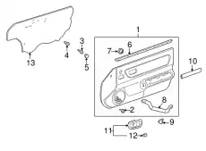 Ручка двери TOYOTA / LEXUS 6927722090B6