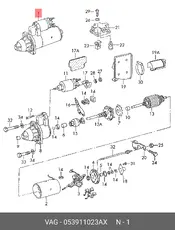 Стартер VAG 053911023AX