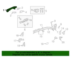 Ручка двери TOYOTA / LEXUS 6922048070C0