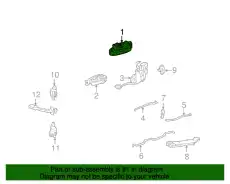 Ручка двери TOYOTA / LEXUS 6924042020B1