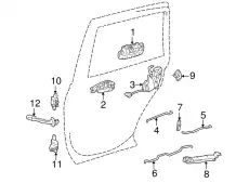 Ручка двери TOYOTA / LEXUS 6924042020B1