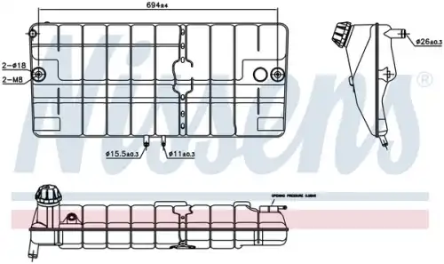 Расширительный бачок NISSENS 996030