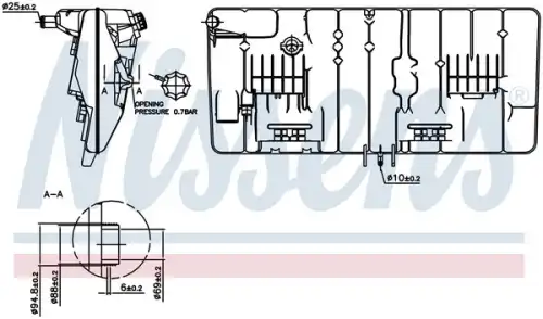 Расширительный бачок NISSENS 996031