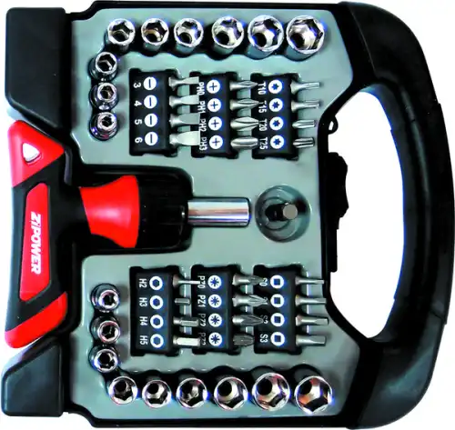 НАБОР ИНСТРУМЕНТА, 44 ПРЕДМЕТА, CR-V СТАЛЬ PM5131 ZIPOWER