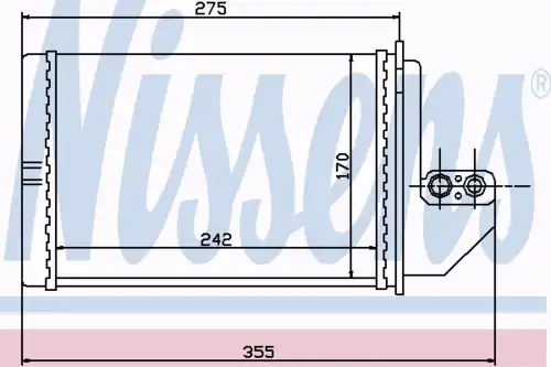 Радиатор печки NISSENS 70509