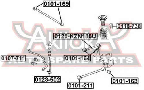 Рычаг подвески ASVA 0101211