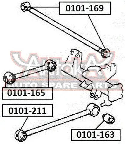 Рычаг подвески ASVA 0101165