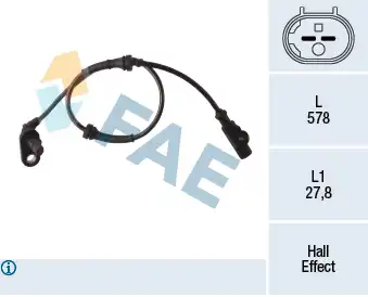 Датчик ABS FAE 78276