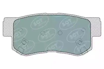 Тормозные колодки дисковые SCT SP326PR