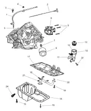 Поддон картера двигателя CHRYSLER 53020678AC