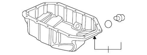 Поддон картера двигателя HONDA 11200-R40-A00