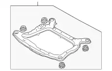 ПОДРАМНИК ПЕРЕДНЕЙ ПОДВЕСКИ VOLVO 31277153