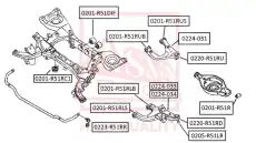Рычаг подвески ASVA 0224033