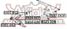 Рычаг подвески ASVA 0324028