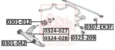 Рычаг подвески ASVA 0324028