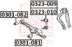 Тяга стабилизатора ASVA 0323009