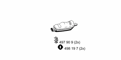 глушитель задняя часть AR 290111 ERNST