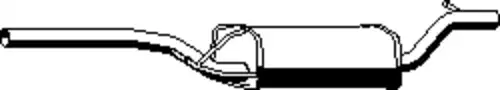 глушитель средняя часть Ford 341004 ERNST