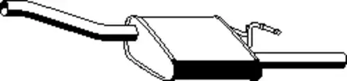 глушитель задняя часть Ford 341059 ERNST