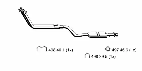 глушитель передняя часть MB 374002 ERNST
