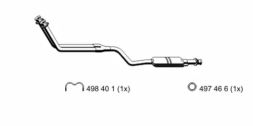 глушитель передняя часть MB 374057 ERNST