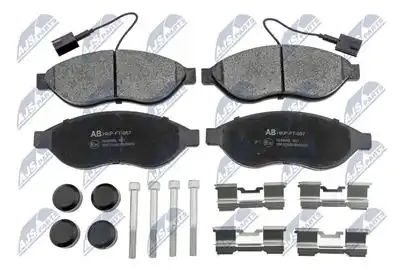 Тормозные колодки дисковые NTY HKP-FT-057