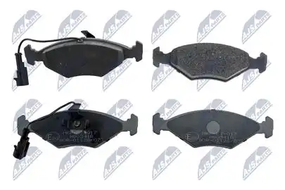 Тормозные колодки дисковые NTY HKP-FT-017