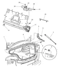 Амортизатор (упор) багажника CHRYSLER 04575666AF