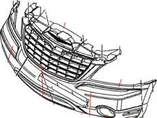 FASCIA 05102341AB CHRYSLER