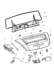 DECKLID 05104905AA CHRYSLER