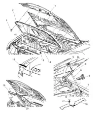 HOOD 05112136AH CHRYSLER
