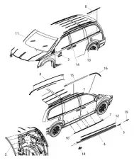 MOLDING 05113660AD CHRYSLER