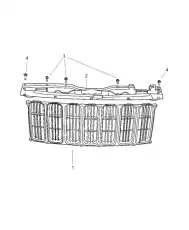 Решетка радиатора CHRYSLER 05116363AA