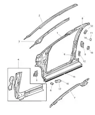 Ручка двери CHRYSLER 04717720AA
