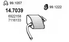 глушитель задняя часть Ford 14.7039 ASSO