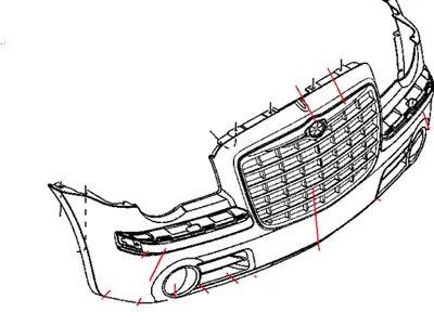 FASCIA 04806112AD CHRYSLER