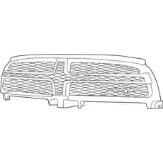 GRILLE 1SF03DX8AA CHRYSLER