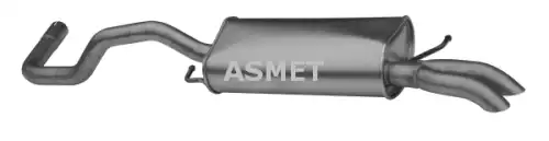 глушитель задняя часть VW 19.027 ASMET