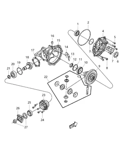 SEAL 05161591AA CHRYSLER