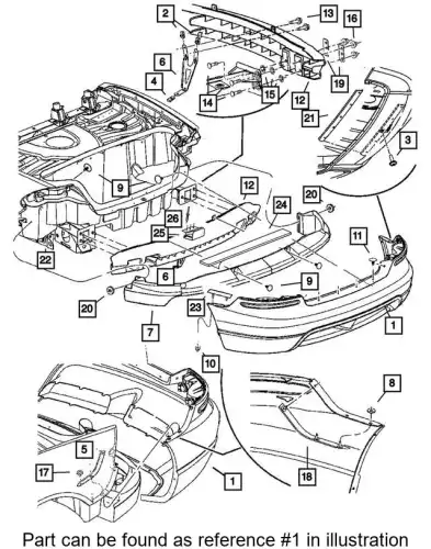 FASCIA 1CR60TZZAE CHRYSLER