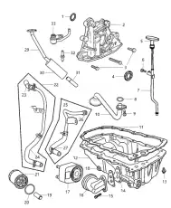 Поддон картера двигателя CHRYSLER 04884390AB