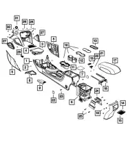CUPHOLDER 1TW50DX9AD CHRYSLER