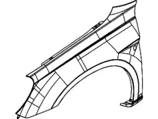 FENDER 05008902AG CHRYSLER