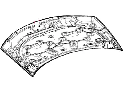 HOOD 05008923AK CHRYSLER