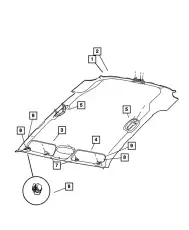 HANDLE 1FG17DW1AA CHRYSLER