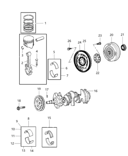 BRG KIT 05010157AB CHRYSLER
