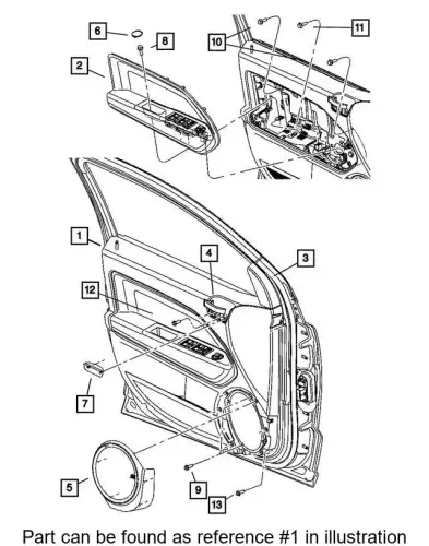PANEL 1FJ961KAAA CHRYSLER