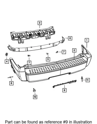 FASCIA 1FU39RXFAA CHRYSLER